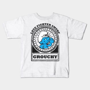 Grouchy - Love Fighter Smurf Kids T-Shirt